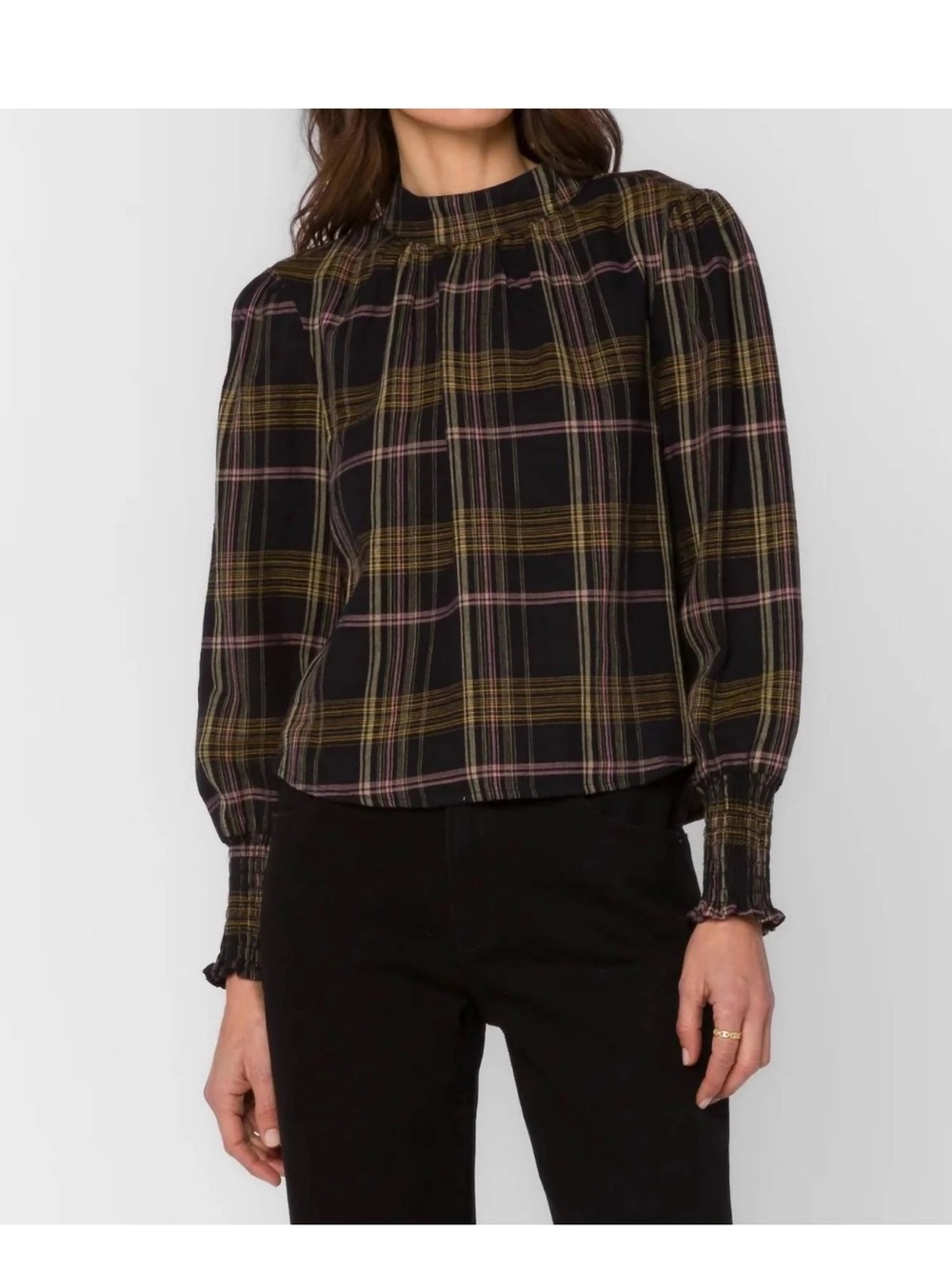 Women's Velvet Heart Smocked Cuff Tee